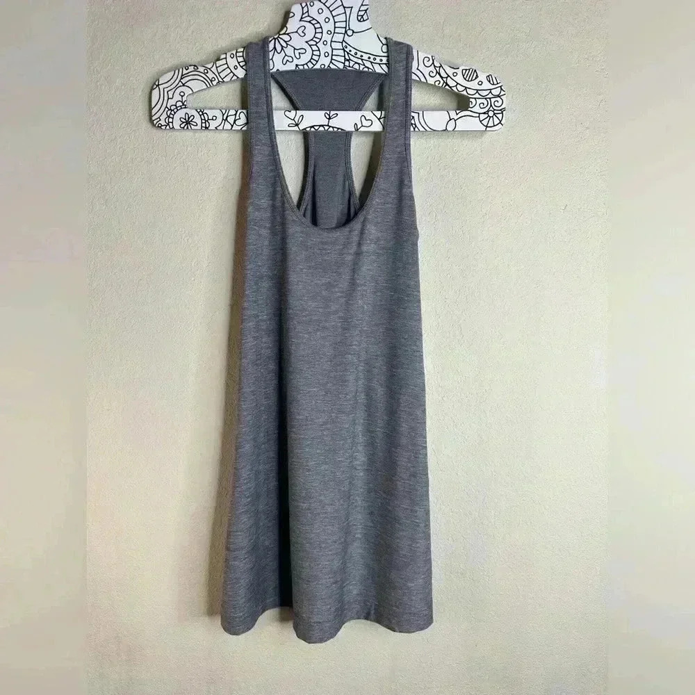 Lululemon Cool Racerback Tank Top heather gray